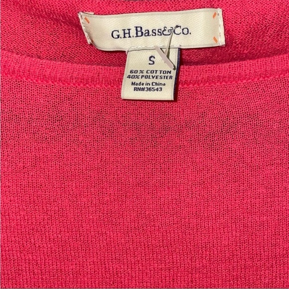 G.H & Boss Co Top women’s size small deep coral long sleeve shirt casual - Picture 6 of 7